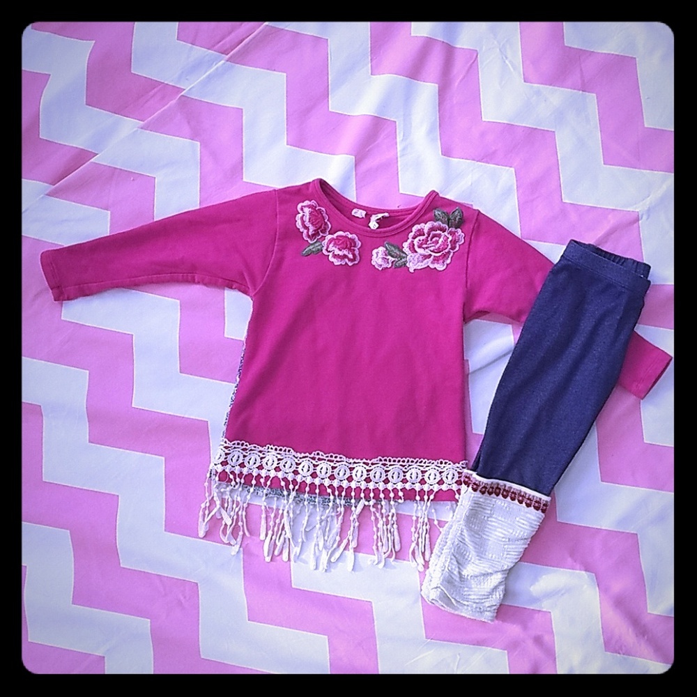 Baby Sara Sweater & Leggings Outfit 4t